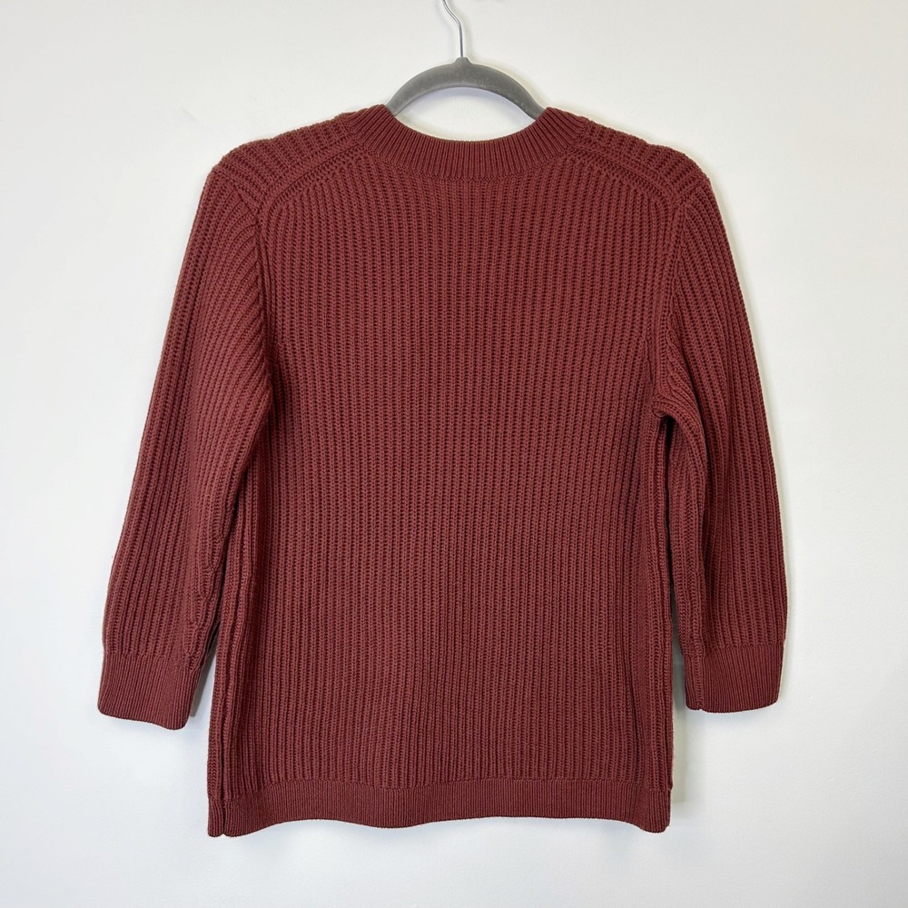 Aritzia Babaton Roger Merino Wool Oversized Sweater Womens Size Small Red Orange - Picture 5 of 9